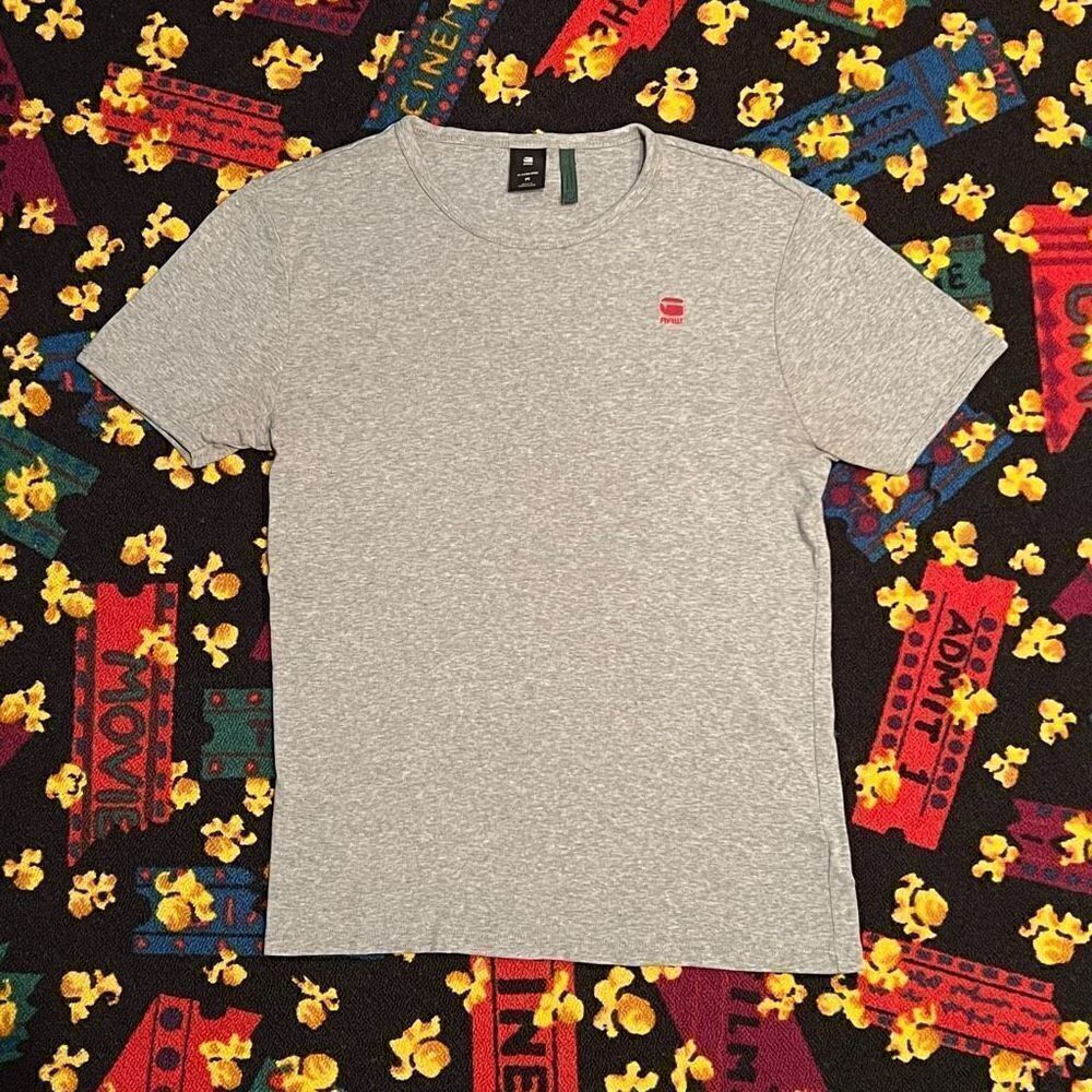 Mens G-STAR Raw Gray Organic Cotton Tee Shirt / Size M